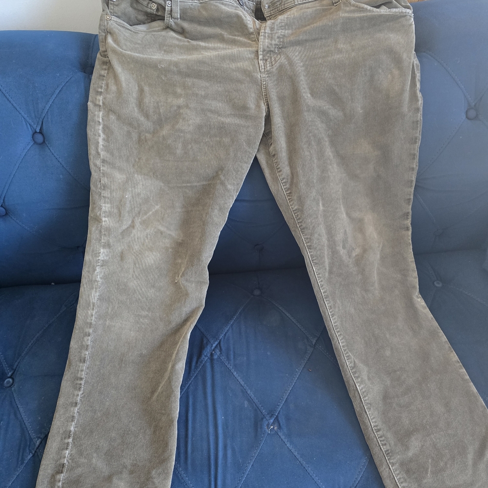 AG Adriano Goldschmied Beige Corduroy Pants